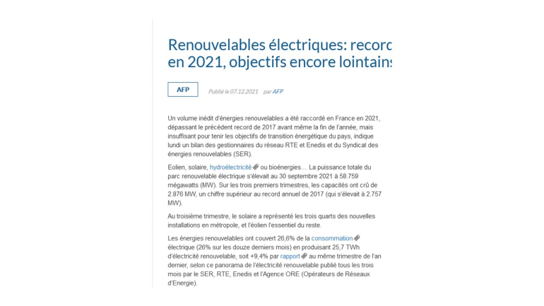 article pano monde énergie