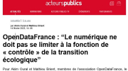 Capture article Acteurs Publics - ODF - 20230214